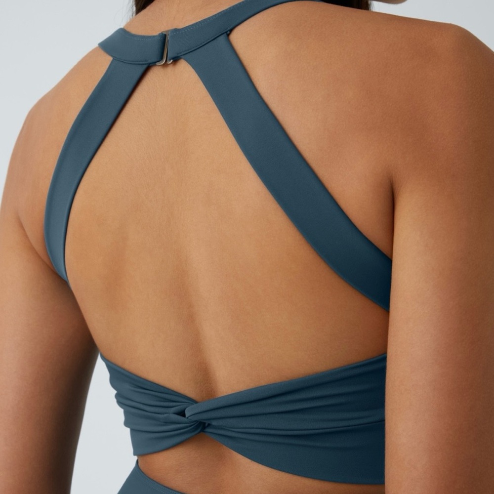 Halara SoftlyZero Backless Twisted Cool Touch Active Dress-Easy Peezy - Picture 5 of 12